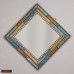 Handcrafted Decorative Mirror 24", Bathroom Turquoise Mirror for wall decor   123295859421